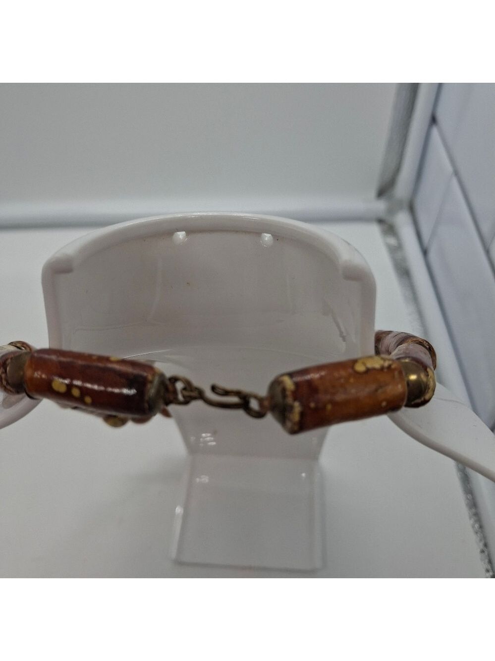 Wooden Brown Boho Bead Necklace - Picture 3 of 6